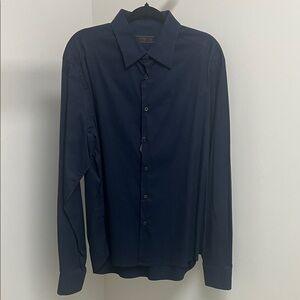 Prada Navy Men's Dress Shirt